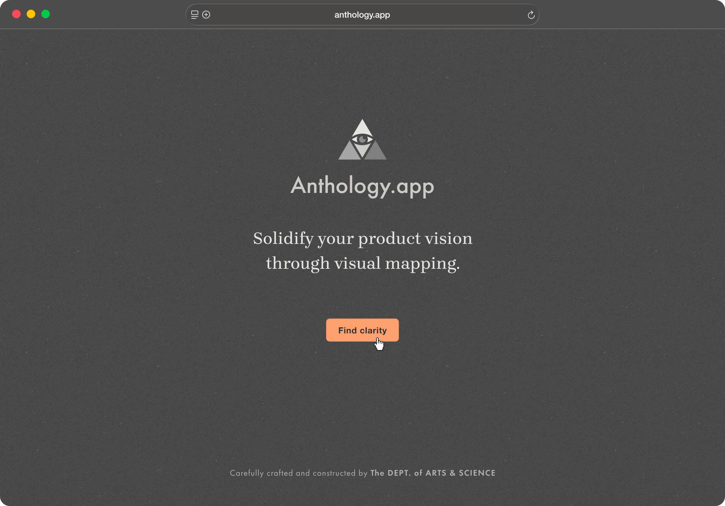 Anthology.app story map canvas showing themes, activities, and tasks